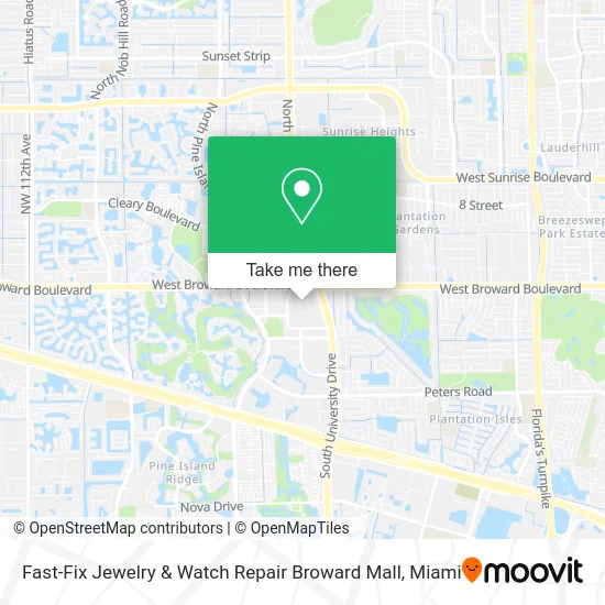 Fast-Fix Jewelry & Watch Repair Broward Mall map