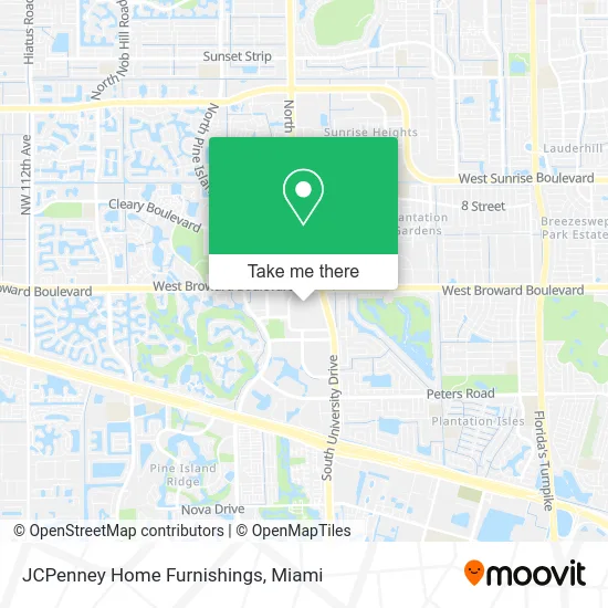 JCPenney Home Furnishings map