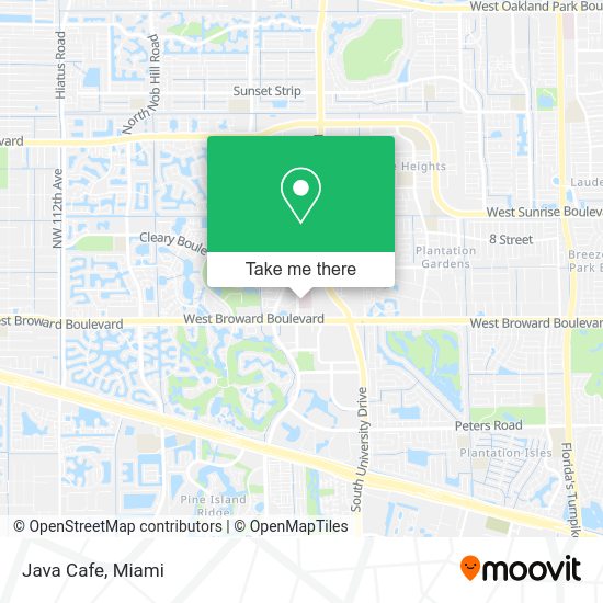 Mapa de Java Cafe
