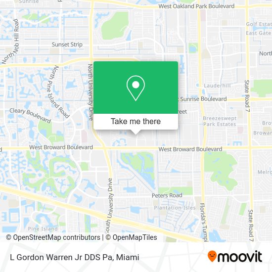 L Gordon Warren Jr DDS Pa map