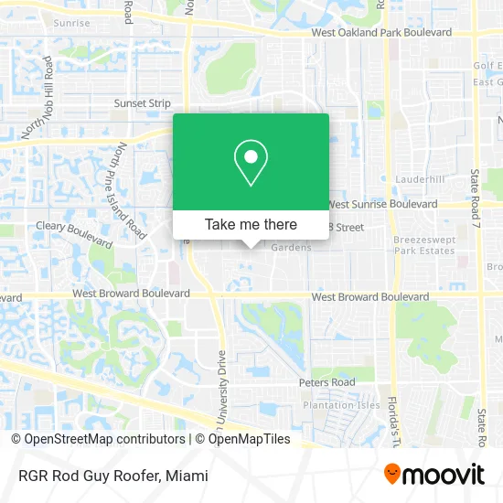 RGR Rod Guy Roofer map