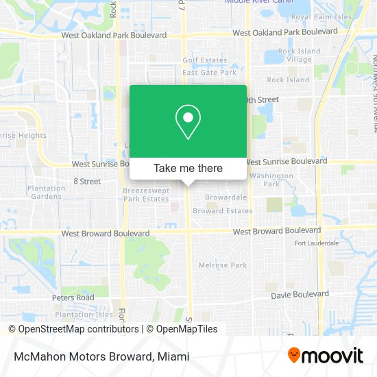 McMahon Motors Broward map