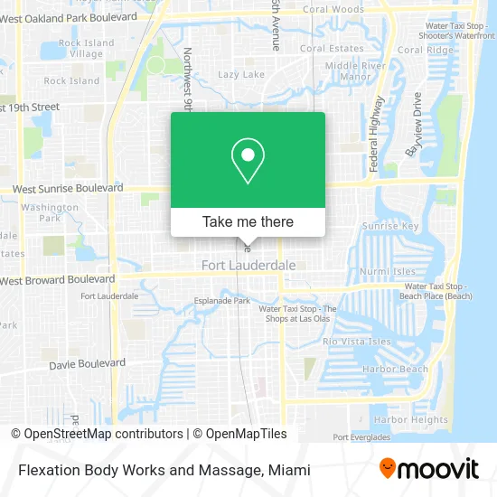 Flexation Body Works and Massage map