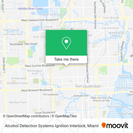 Alcohol Detection Systems Ignition Interlock map
