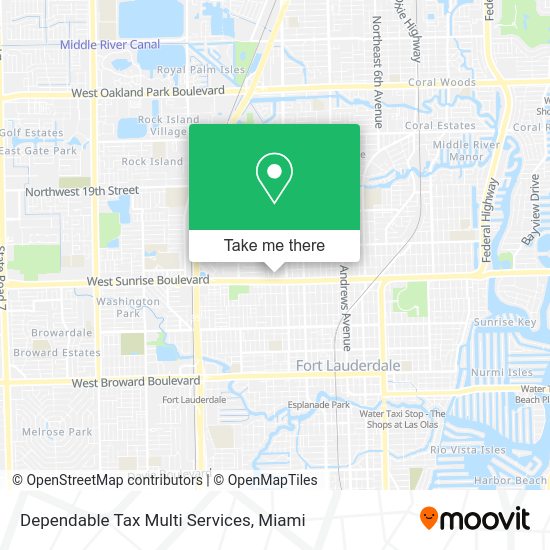 Mapa de Dependable Tax Multi Services