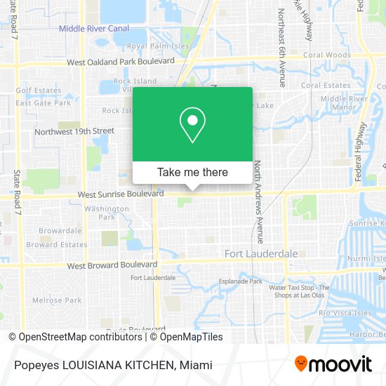 Mapa de Popeyes LOUISIANA KITCHEN