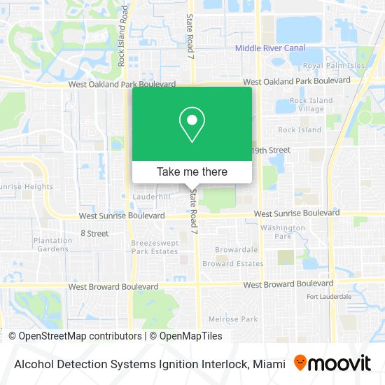 Mapa de Alcohol Detection Systems Ignition Interlock