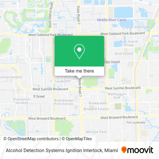 Alcohol Detection Systems Ignition Interlock map