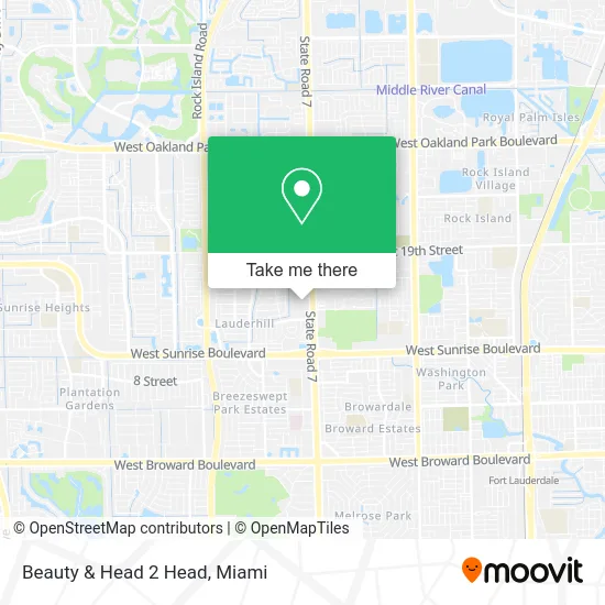 Beauty & Head 2 Head map