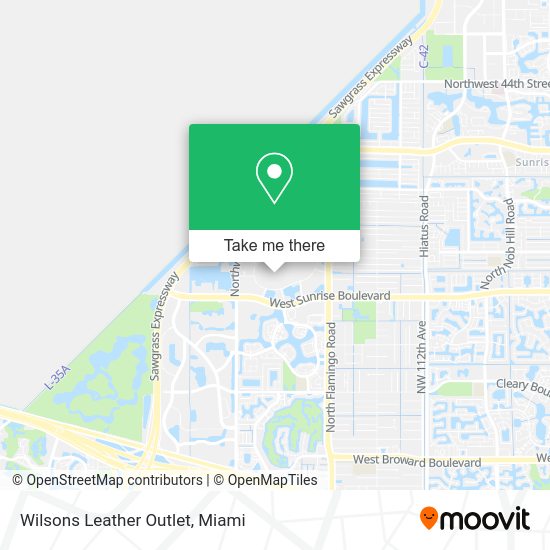 Wilsons Leather Outlet map