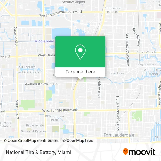National Tire & Battery map
