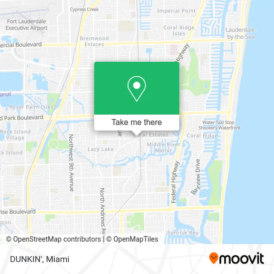 DUNKIN' map