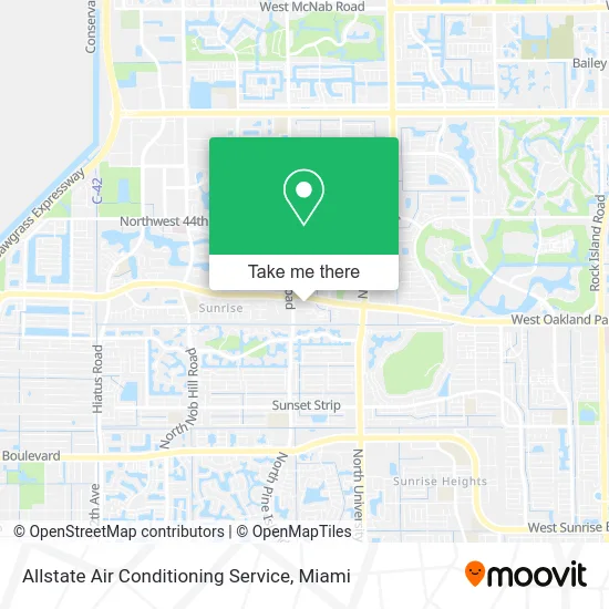 Allstate Air Conditioning Service map