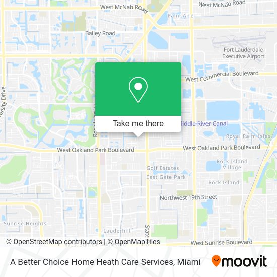 A Better Choice Home Heath Care Services map