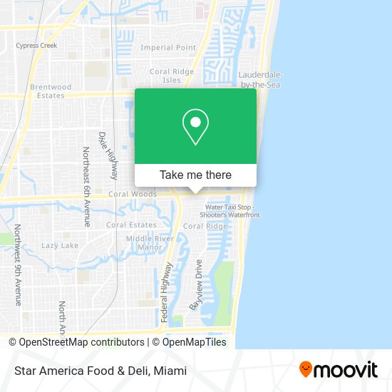 Mapa de Star America Food & Deli