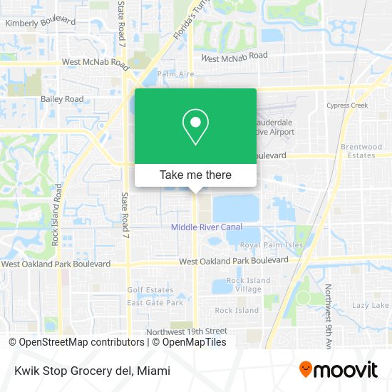 Mapa de Kwik Stop Grocery del