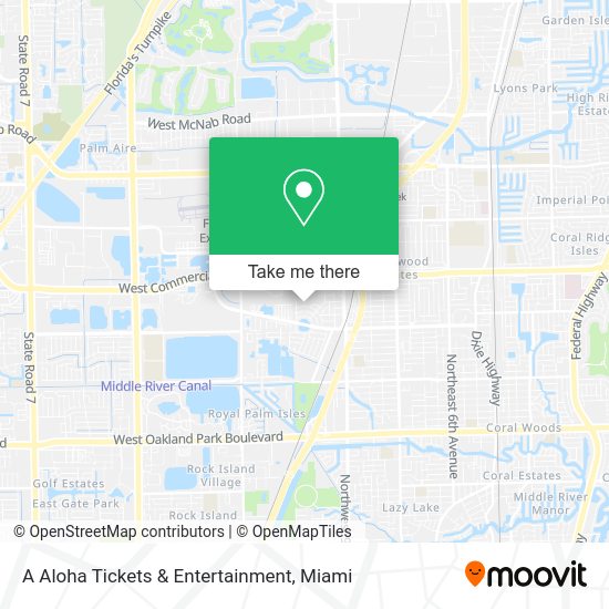 Mapa de A Aloha Tickets & Entertainment