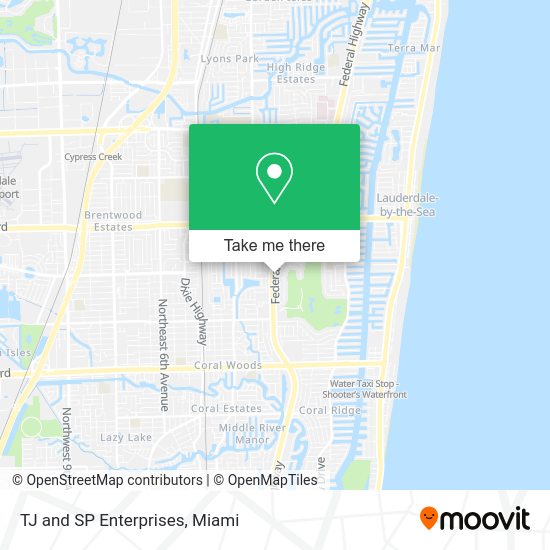 Mapa de TJ and SP Enterprises