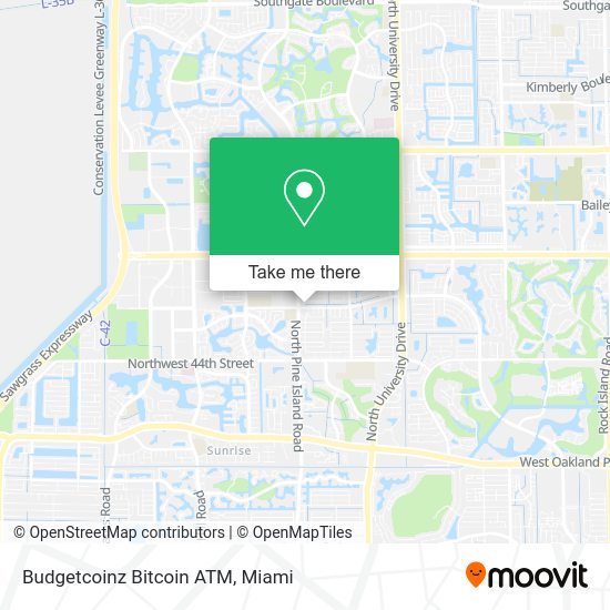 Budgetcoinz Bitcoin ATM map