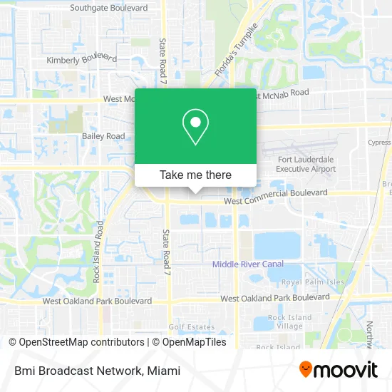 Mapa de Bmi Broadcast Network