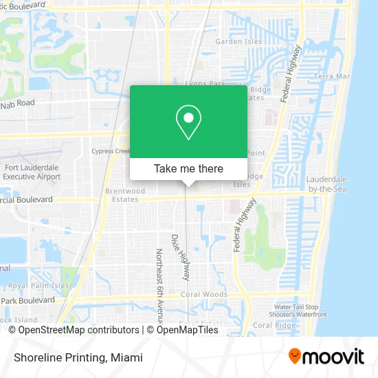 Shoreline Printing map