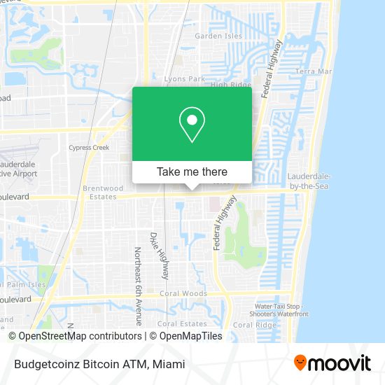 Budgetcoinz Bitcoin ATM map