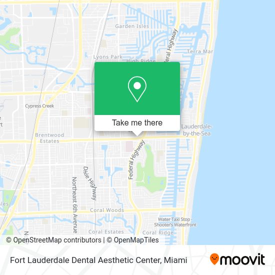 Fort Lauderdale Dental Aesthetic Center map