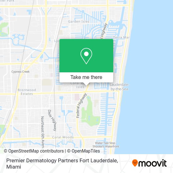 Mapa de Premier Dermatology Partners Fort Lauderdale