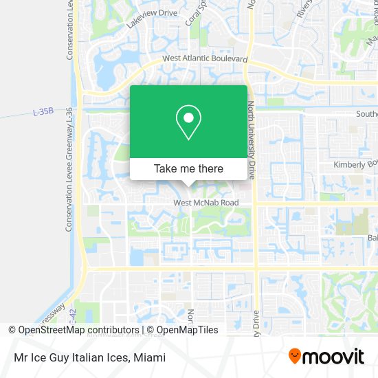 Mr Ice Guy Italian Ices map