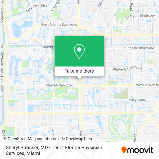 Mapa de Sheryl Strasser, MD - Tenet Florida Physician Services