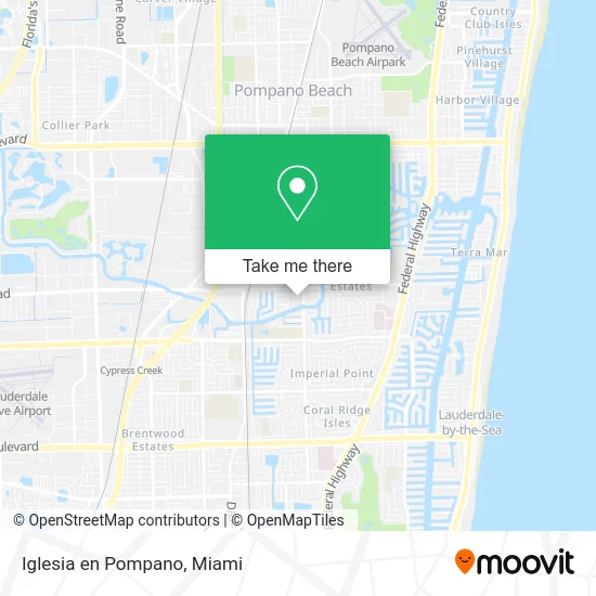 Iglesia en Pompano map