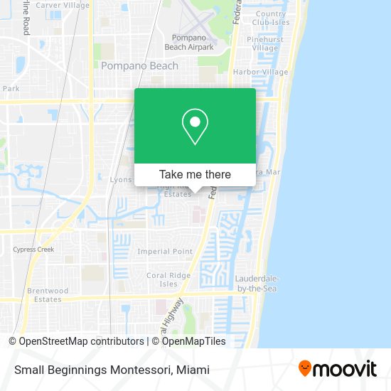 Small Beginnings Montessori map