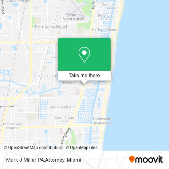 Mark J Miller PA;Attorney map