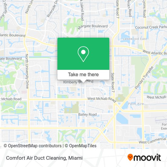 Comfort Air Duct Cleaning map