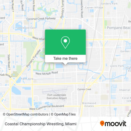 Mapa de Coastal Championship Wrestling