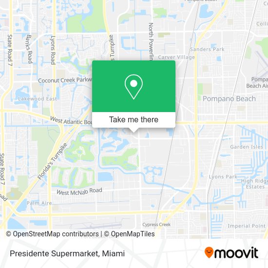 Presidente Supermarket map
