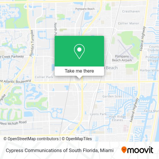 Cypress Communications of South Florida map