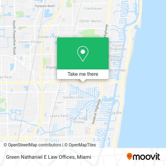 Mapa de Green Nathaniel E Law Offices