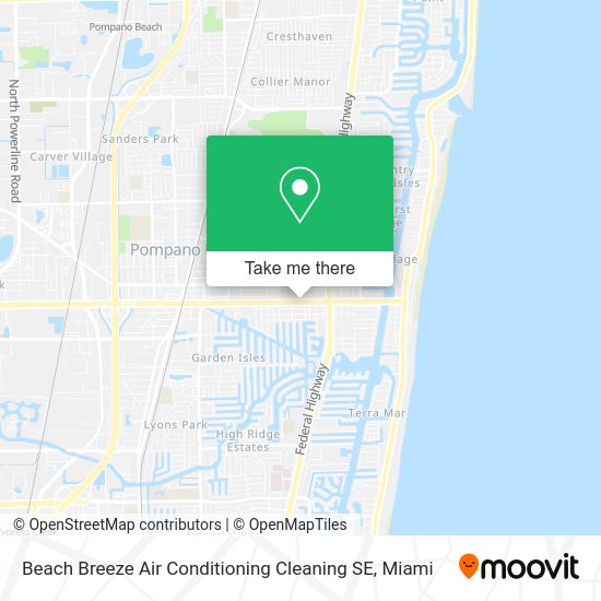 Mapa de Beach Breeze Air Conditioning Cleaning SE