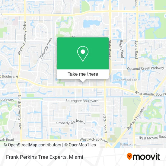 Frank Perkins Tree Experts map