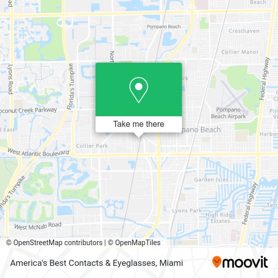 America's Best Contacts & Eyeglasses map