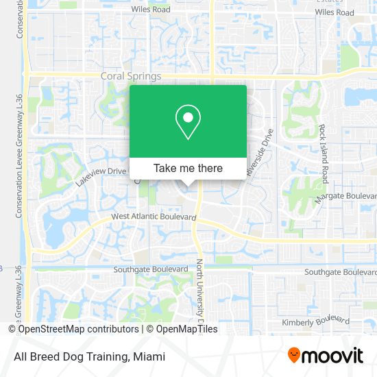 All Breed Dog Training map