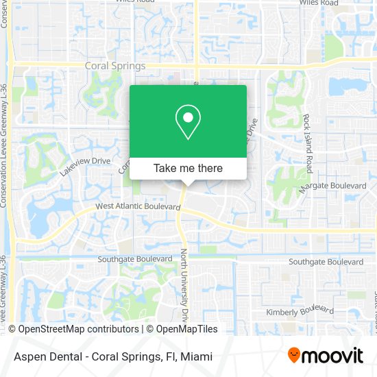 Mapa de Aspen Dental - Coral Springs, Fl