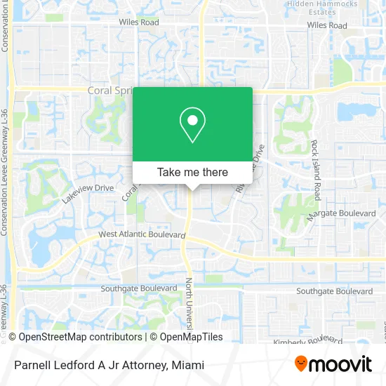 Mapa de Parnell Ledford A Jr Attorney