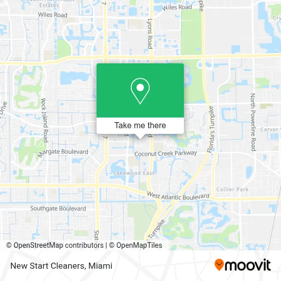 New Start Cleaners map