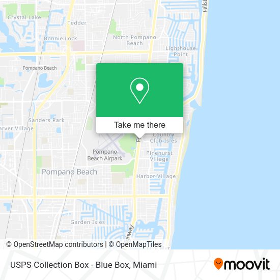 USPS Collection Box - Blue Box map