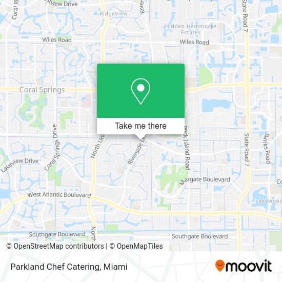 Mapa de Parkland Chef Catering