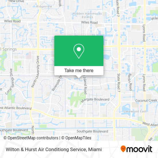 Mapa de Wilton & Hurst Air Conditiong Service