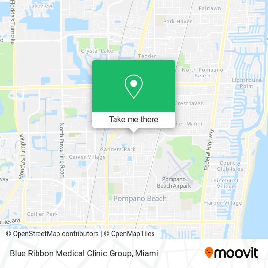 Blue Ribbon Medical Clinic Group map
