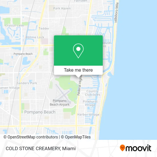 COLD STONE CREAMERY map